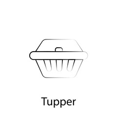 fast food topper outline icon. Element of food illustration icon. Signs and symbols can be used for web, logo, mobile app, UI, UX