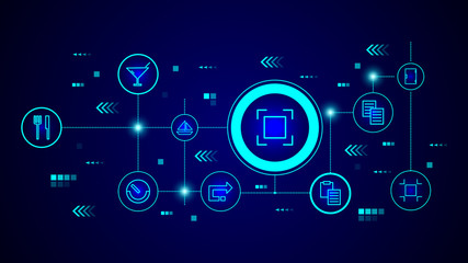 sign of focusing icon. From web set