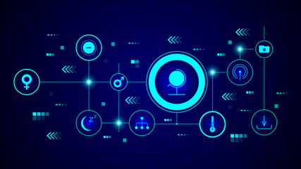 Globe icon. From web set