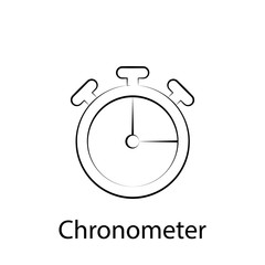 fast food chronometer outline icon. Element of food illustration icon. Signs and symbols can be used for web, logo, mobile app, UI, UX