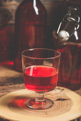 Homemade berry wine