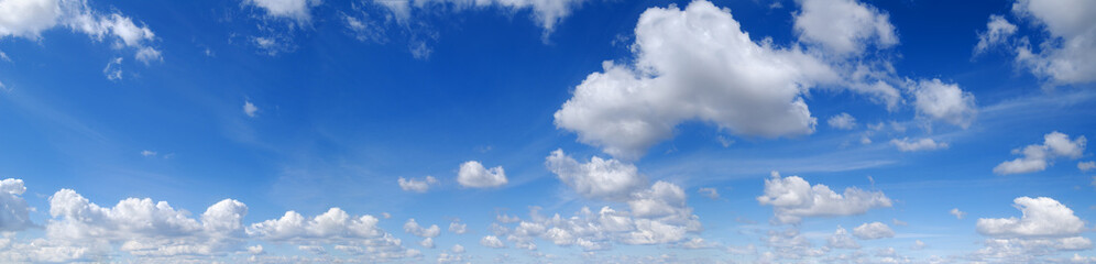 Obraz na płótnie Canvas Panorama - Blue sky and white clouds