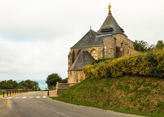 Fototapeta na wymiar France, Fecamp: - August 20: Chapel Notre-Dame of Salvation of Fecamp. Normandy France