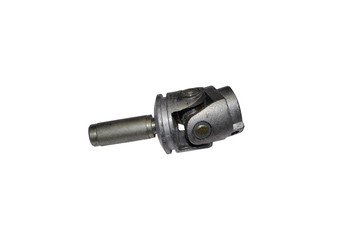 U-joint steering shaft, isolated on a white background