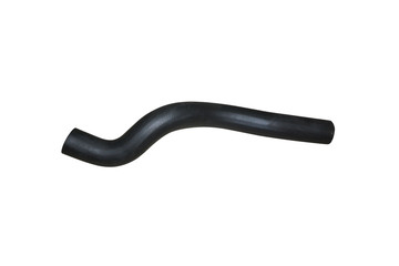 Car rubber intake radiator hose isolated on white background.