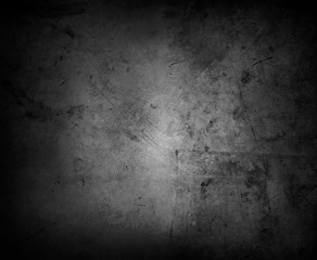 Black textured dark grunge concrete stone wall background