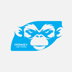 blue face monkey logo