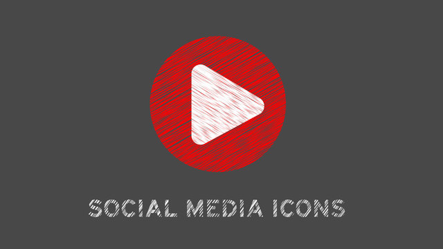 Sketchy Social Media Icons