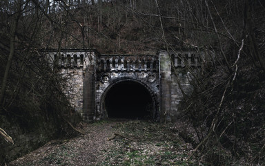 Fototapeta na wymiar Alter Bahntunnel