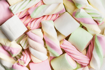 Sweet colorful marshmallows.