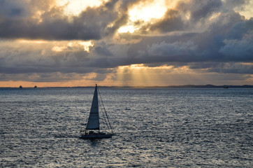 Fototapeta premium Baia de todos os santos - Barco