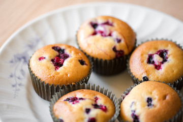 Homemade bluebberry muffins