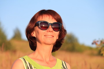 woman travels in summer