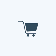 Shopping cart icon. sale, buy, store, market, basket, commerce vector sign