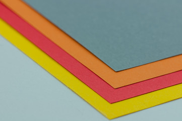 Fototapeta premium colored cards arranged symmetrically