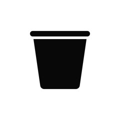 Drink, glass, plastic vector icon. Element of kitchen for mobile concept and web apps illustration. Thin flat icon for website design and development, app development. Premium icon