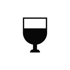 Drink, glass vector icon. Element of kitchen for mobile concept and web apps illustration. Thin flat icon for website design and development, app development. Premium icon
