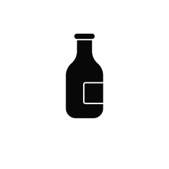 Bottle, beer vector icon. Element of kitchen for mobile concept and web apps illustration. Thin flat icon for website design and development, app development. Premium icon
