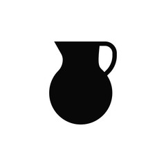 Jug vector icon. Element of kitchen for mobile concept and web apps illustration. Thin flat icon for website design and development, app development. Premium icon
