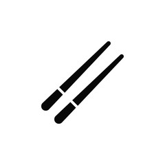 Chinese, chopsticks vector icon. Element of kitchen for mobile concept and web apps illustration. Thin flat icon for website design and development, app development. Premium icon