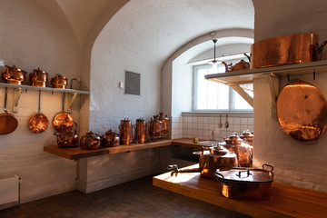 Antique kitchen for professional use