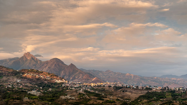 A view of Santa Isabel as viewed from the highway to Machala Ecuador