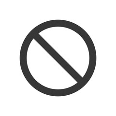 Grey stop sign vector eps10. Prohibition no symbol, warning and stop sign - vector illustration