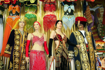 belly dance costumes at bazaar