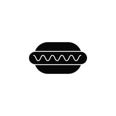 Hotdog vector icon. Element of kitchen for mobile concept and web apps illustration. Thin flat icon for website design and development, app development. Premium icon