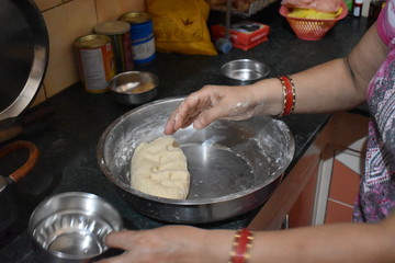 kneading dough