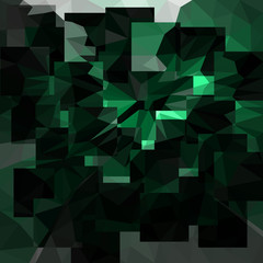 Vector Abstract Emerald Background with Triangles