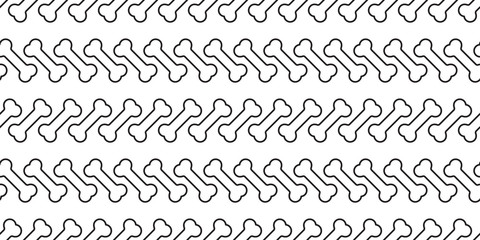 Dog bone seamless pattern paw vector footprint pet french bulldog cartoon scarf isolated repeat wallpaper illustration tile background