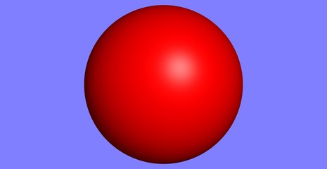 red ball on slate background