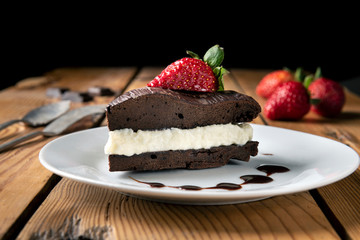 Homemade chocolate cake