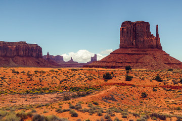 Sunny Day in Monument Valley Navajo Tribal Park, Utah