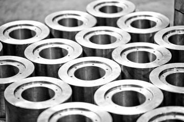 Metal products made by casting techniques closeup