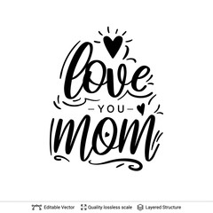 Happy Mother's Day greeting text black on white.