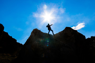 The adventures of a powerful and courageous mountaineer