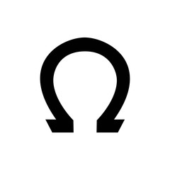 Horseshoe icon black design