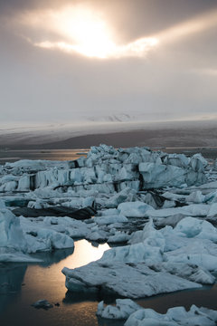 Iceland glacier lagoon 