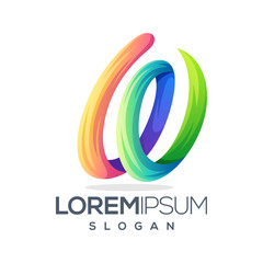awesome letter w logo template