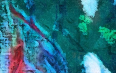 Abstract watercolor background, bright warm colors