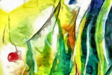 Abstract watercolor background, bright warm colors