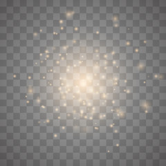 Dust sparks, golden stars.