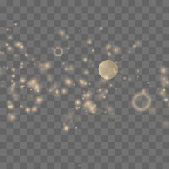 Dust sparks, golden stars