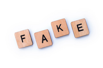 The word FAKE