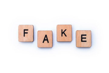 The word FAKE