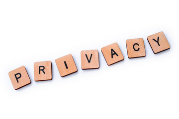The word PRIVACY