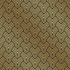 Art Deco seamless geometric pattern background texture