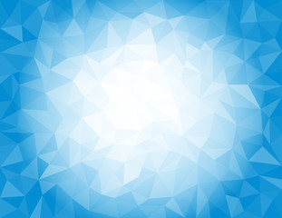 Obraz premium Low Poly Color Background - Ice Blue